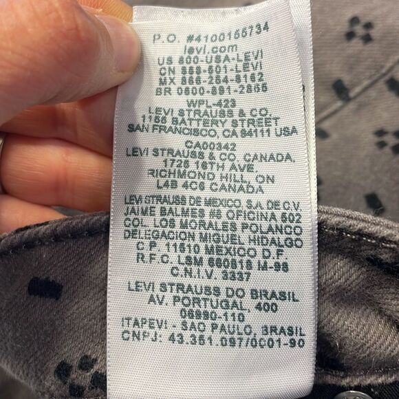 Levi 535 grey with black designs leggings - Picture 14 of 14